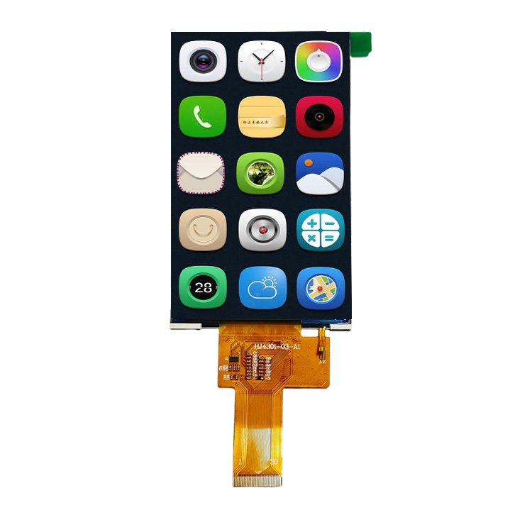 4,3-tommer TFT lodret skærm med flip display, 480*800 opløsning, MCU-interface