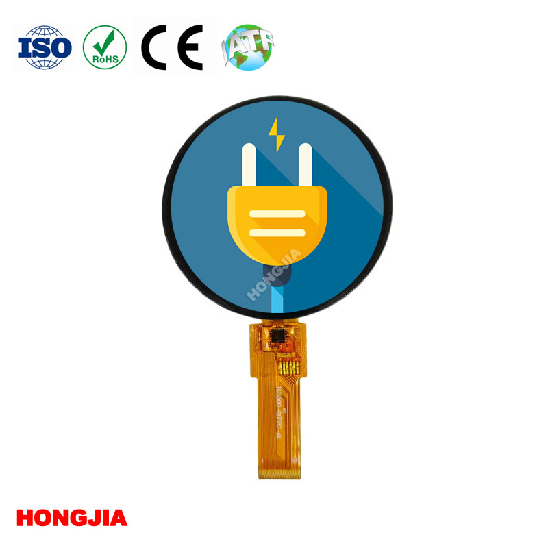 1,8-tommer rund skærm med 360*360 opløsning og understøttelse af SPI/MCU/QSPI/MIPI-grænseflader