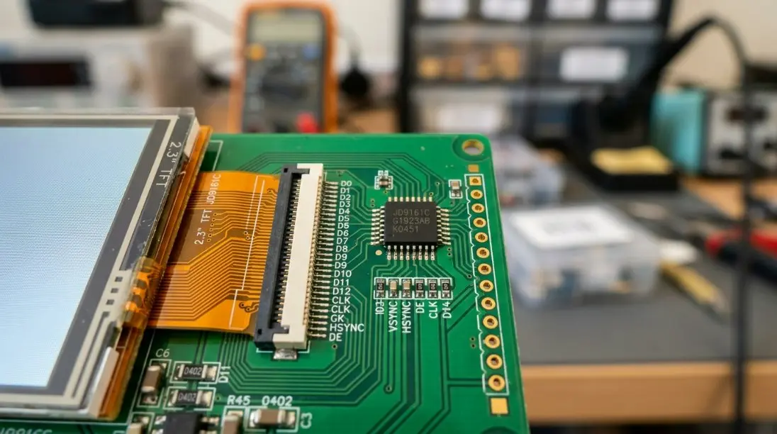 2,3 tommer TFT LCD Ultimate Guide: 2026 IoT Compliance & JD9161C Integration i Kina