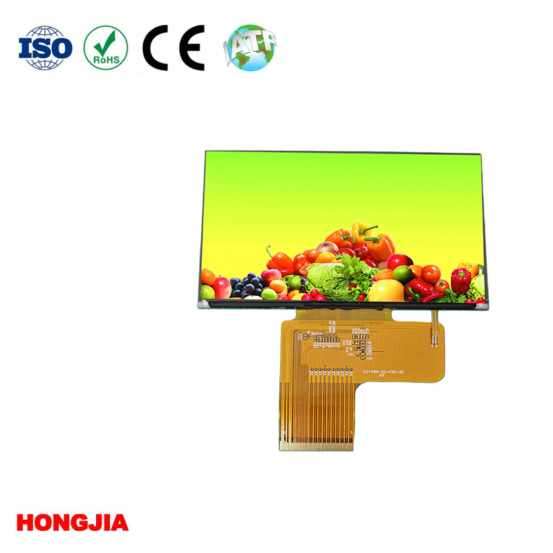 4,45-tommer TFT LCD vandret skærm med 1920*1080 opløsning, LVDS-interface og en høj opdateringshastighed på 120Hz