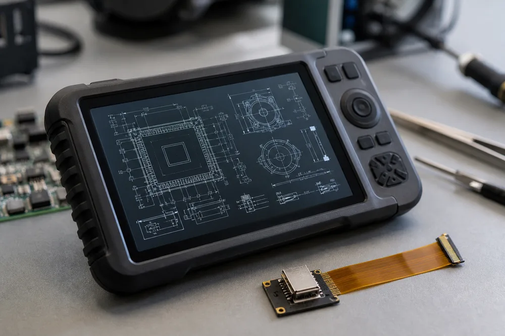 2026 3,17-tommer IPS TFT LCD-modul: 1024×768 MIPI-skærmvalg til kompakt udstyr